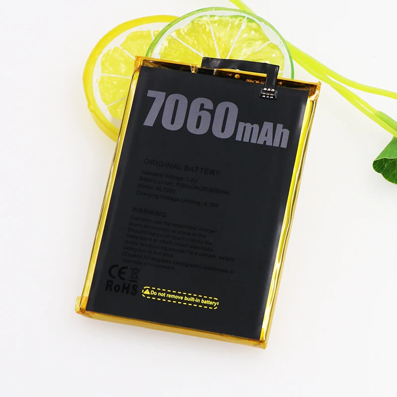 JRZ 3 8 в 7060 мАч аккумулятор для телефона Doogee BL7000 высококачественные сменные