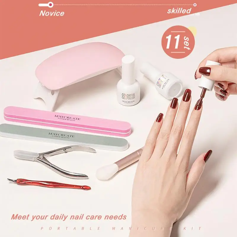 Maycreate набор инструментов для ногтей полный резки омертвевшей кожи смягчитель
