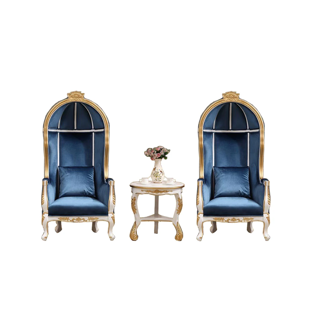 S Cama Puff + Round Side Table