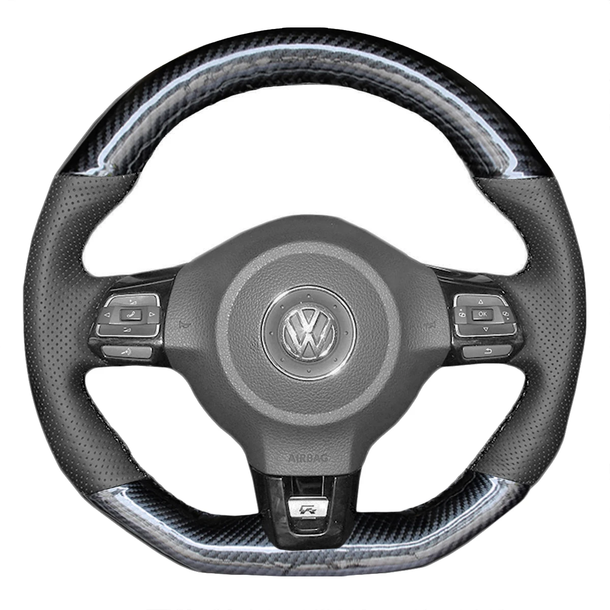 Чехлы рулевого колеса автомобиля чехол Yuji Hong для VW Golf 6 GTI MK6 Polo Scirocco R Passat CC Line 2010