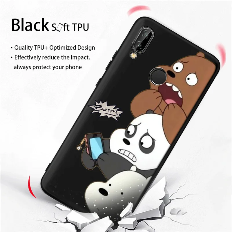 Силиконовый чехол с милой пандой для телефона huawei Mate10 20 Lite Pro P8 P9 P10 P20 Lite P20 P30 Pro P Smart Smart Coque Shell