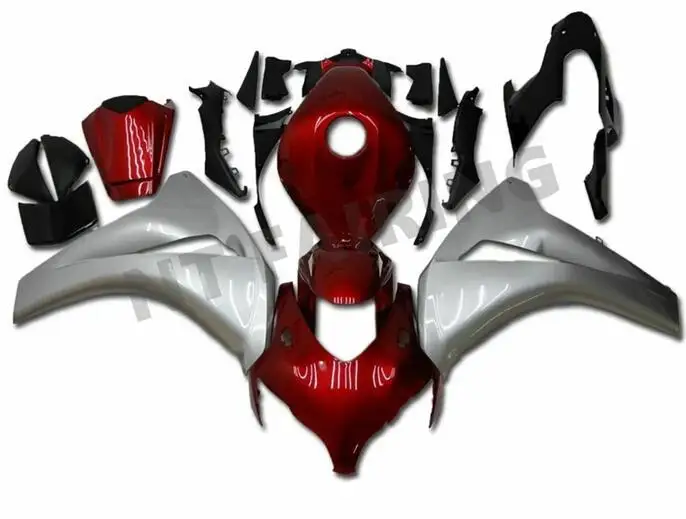 

Injection Molding New ABS Whole Fairings Kit Fit for HONDA CBR1000RR 2008 2009 2010 2011 08 09 10 11 CBR1000 Glossy Red silver