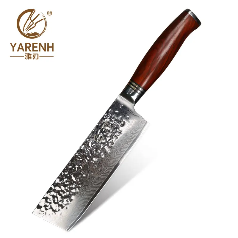 Yarenh ножи для кухни 6"- нож дамаск из японский vg10 дамасская сталь- кованный нож высокого качества- японские ножи острый