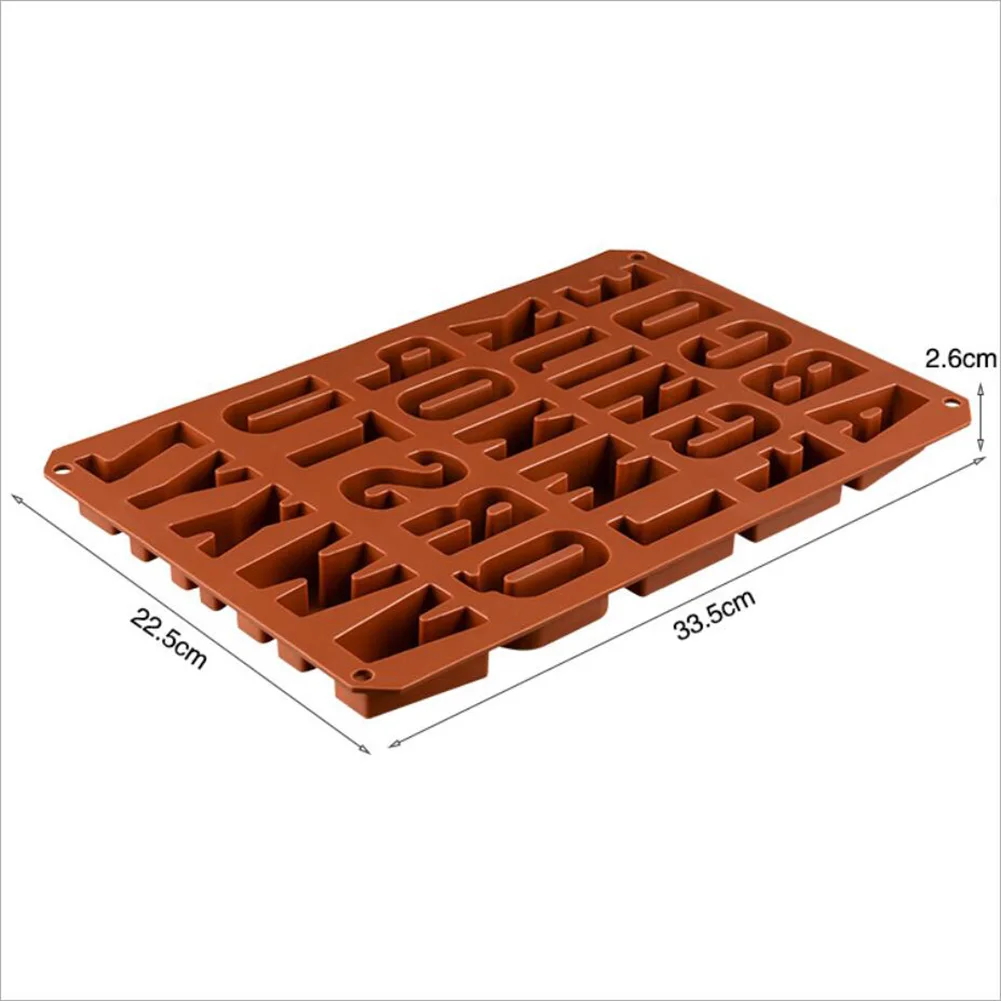 

Silicone Cake Mold with 26 Holes English Letters Chocolate Mold Baking Ice Cubes Jellies Cookies Mould Utensils