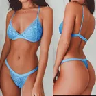 Летний Тонкий комплект из 2 предметов, кружевные женские бюстгальтеры с эффектом пуш-ап, трусики, комплект женского нижнего белья, милое прозрачное Сексуальное Женское однотонное нижнее белье, XXXL
