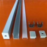 free shipping u style shaped aluminum led bar lights accessories channel holder milk cover end up for led strip light