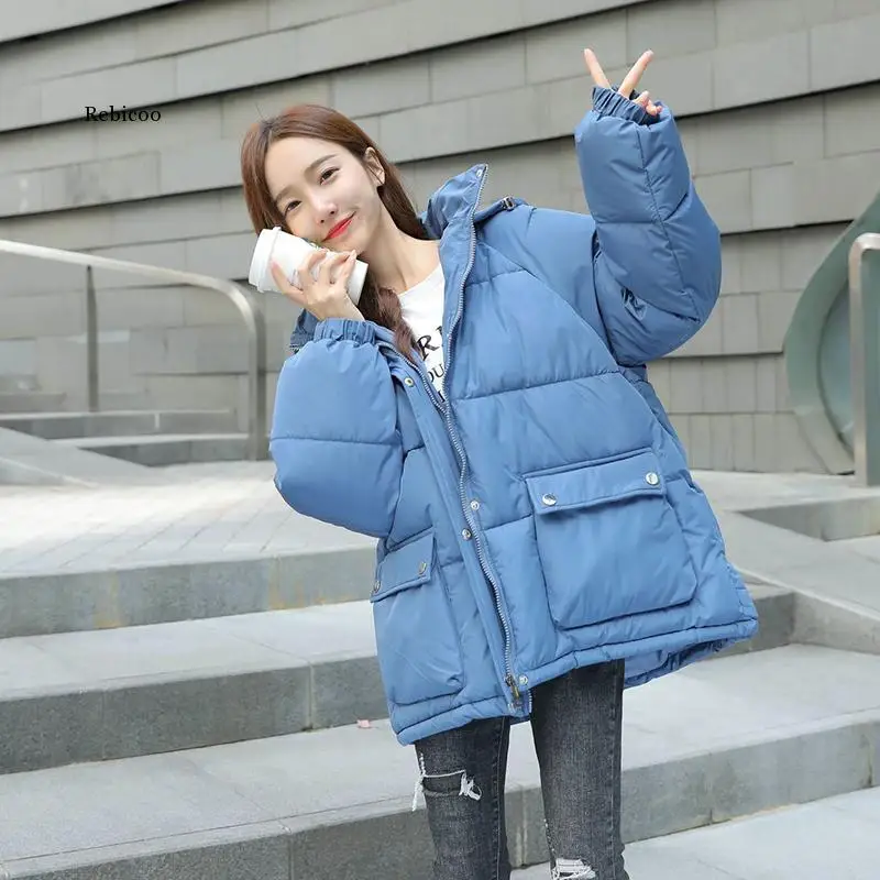 

Winter Coat Women 2020 Fashion Winter Jacket Women Cotton Padded Parka Outwear Hooded Solid Female Jacket Coat Clothing