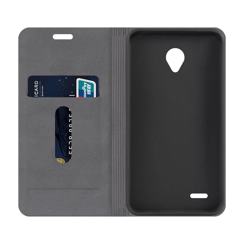 Чехол-книжка с текстурой под дерево для Vodafone Smart Prime 6 деловой чехол-кошелек Мягкая