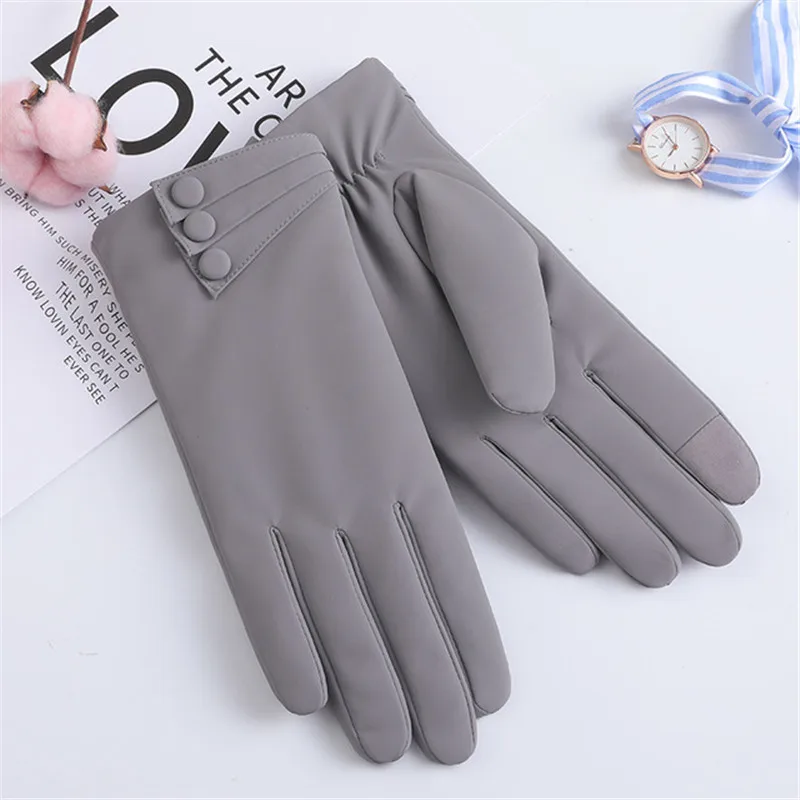 Fashion Hot Women's Gloves Winter Thicken Thermal Driving Touchscreen Windproof And Waterproof Skiing Anti-Slip Gloves WL002