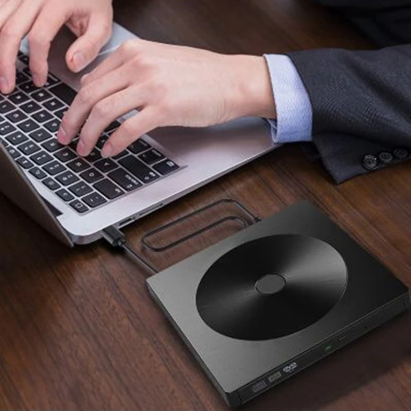 

External CD DVD Drive,Type C USB 3.0 Portable External CD DVD Drive Burner Compatible with Mac/Windows Optical Drive CD DVD-RW W