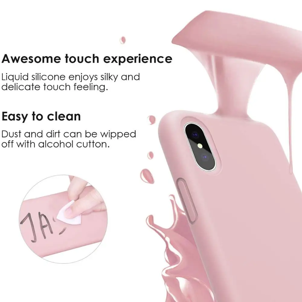 

Official Liquid Silicone Phone Case for iphone 12 11 Pro Max Mini X XS MAX XR 7 8 6S Plus SE 2020 Full Protective Original Cover