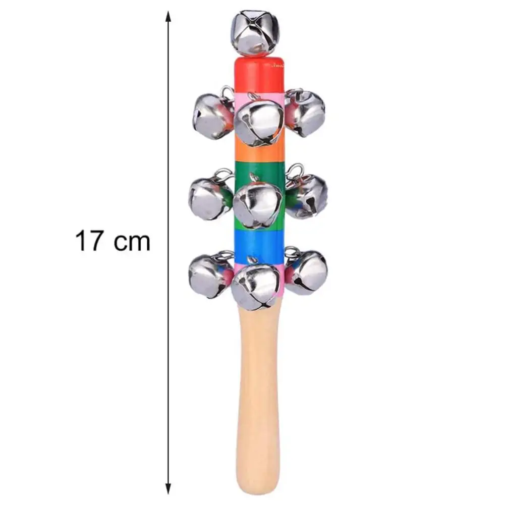 

1pc Kids Christmas Hand Jingle Bells Hand Sleigh Bells Decoration Bells Musical Instrument Christmas Decorations Dropshipping
