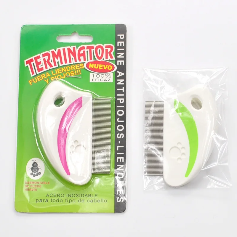 

Safety Pet Dog Grooming Comb Brush Stainless Steel For Pets Flea Removal Cleaning Dog Cat Use Protect Combs Tool Pet Products