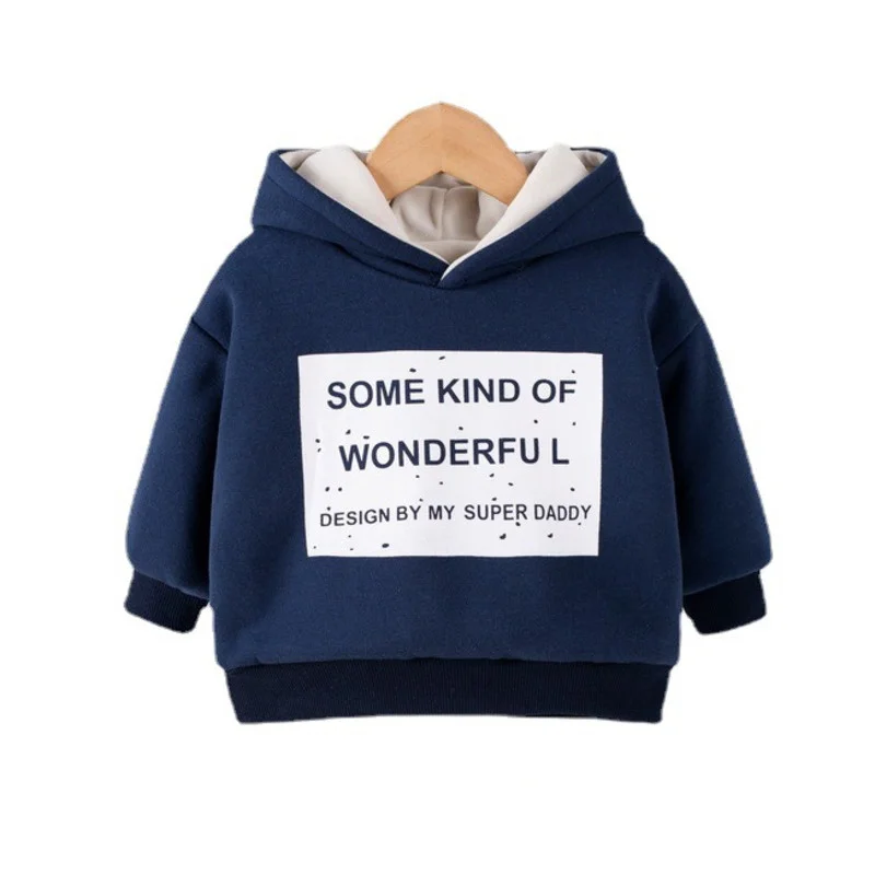 

New Autumn Children Cotton Hoodies Toddler Casual Costume Infant Outerwear Kids Boys Clothing Winter Baby Girls Thicken Clothes