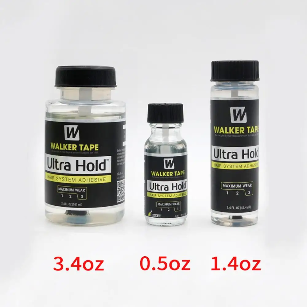 0,5 FLOZ(15 мл)/1,4 FLOZ(41.4mll)/3,4 FLOZ(101 мл) Ультра удерживайте щетку на системе волос клей силиконовый клей для парика