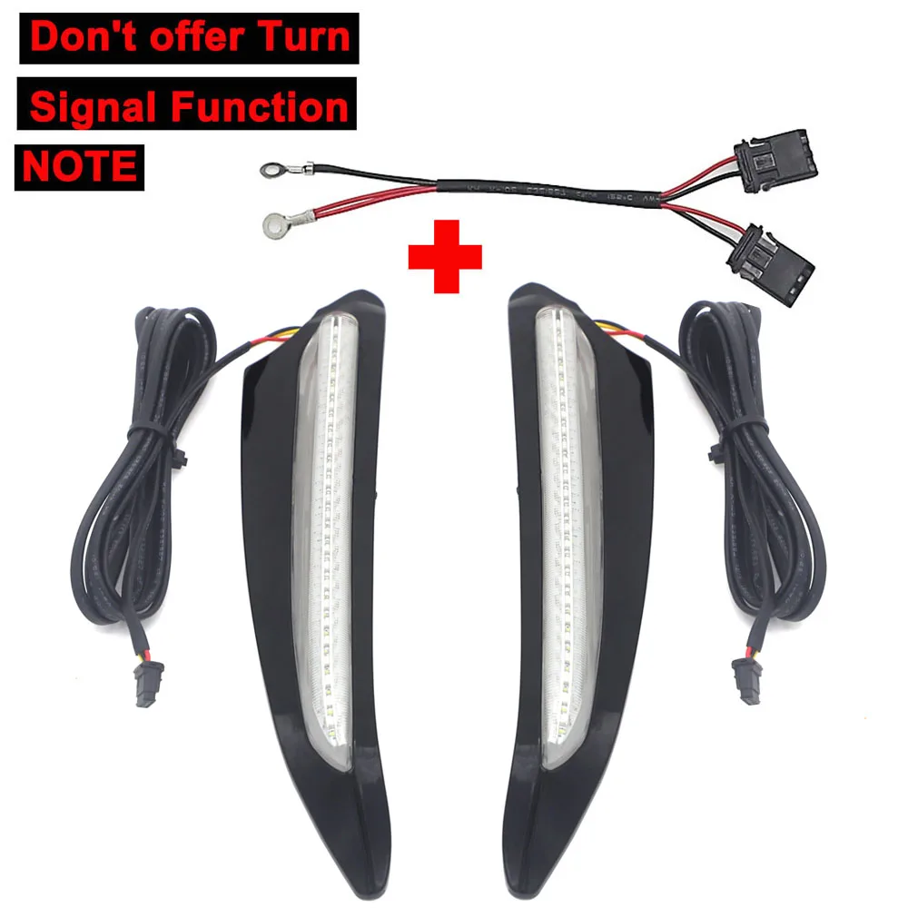 

Новый для HONDA GL1800 Золотой крыло 2018 со шнуровкой спереди освещенные Vent отделка светодиодный поворотник Комплект Черно-хром