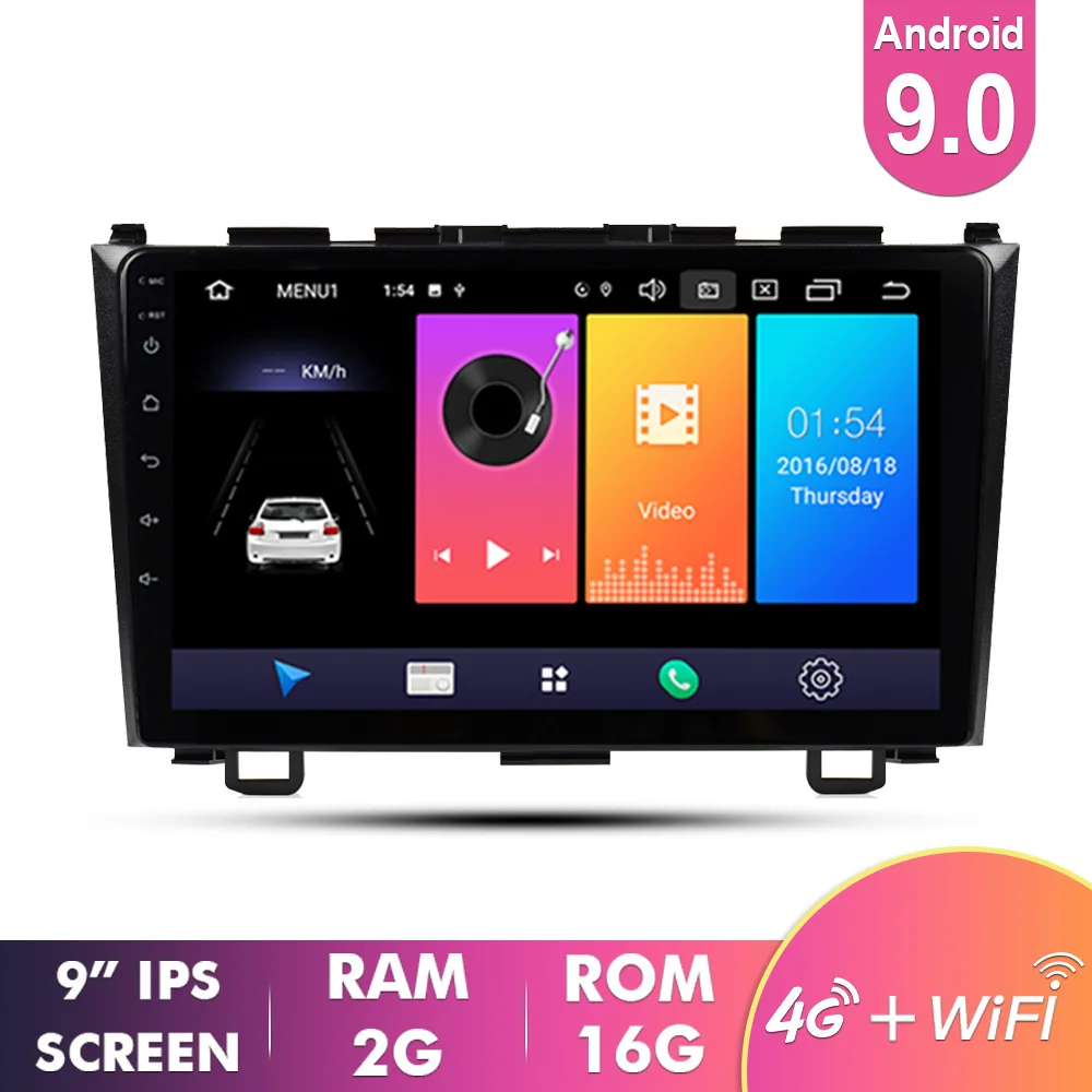 2G 16G EKIY " ips Android 9,0 автомобильный Радио gps Мультимедиа 4G для Honda CRV CR-V 2007-2011 Automotivo Навигация стерео видео плеер - Цвет: 2G 16G
