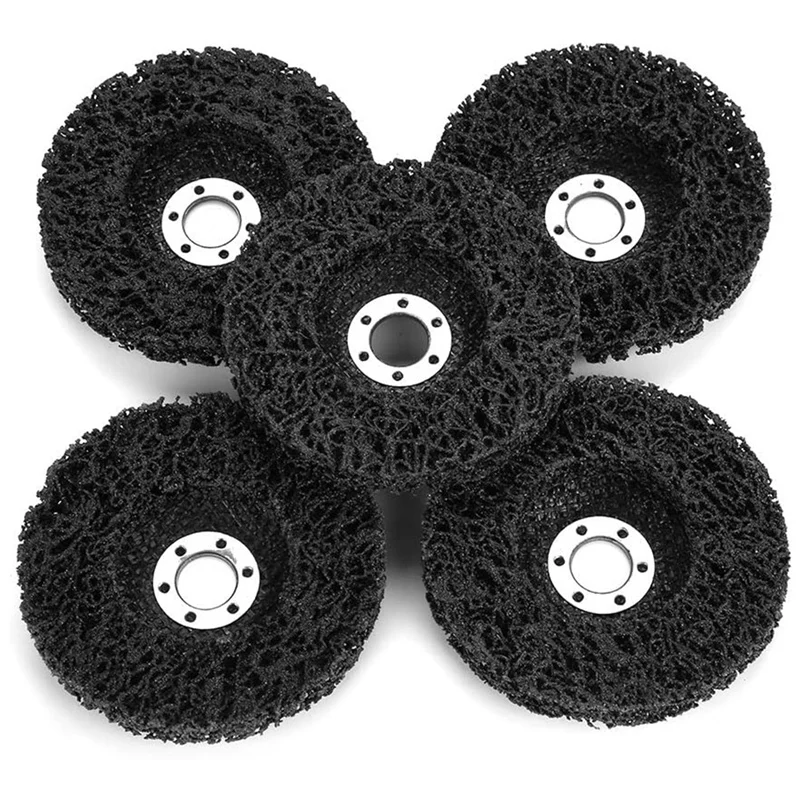 

5Pcs Abrasive Tools 115Mm Poly Strip Wheels Paint Rust Removal Clean Angle Grinder Discs