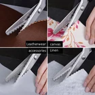 Профессиональные ножницы из нержавеющей стали с ручкой кройка и шитье ремесленные Ножницы Зигзаг ткань декоративные края инструмент 23,5 см