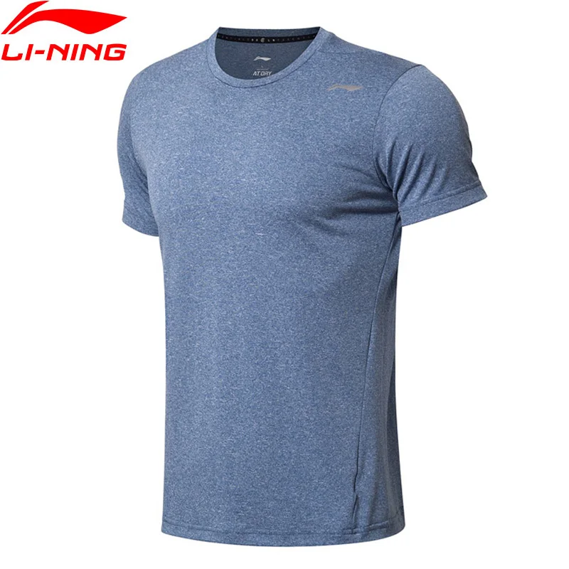 Li Ning мужские футболки для тренировок фитнеса обычная посадка на сухой