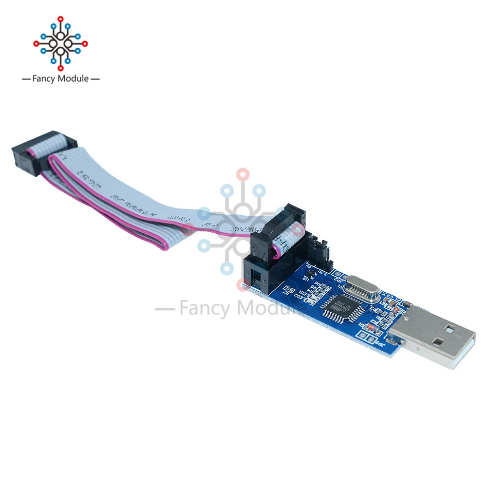 10 контактная стандартная 6 плата адаптера diymore с USB программатором USBASP USBISP AVR ATMEGA8