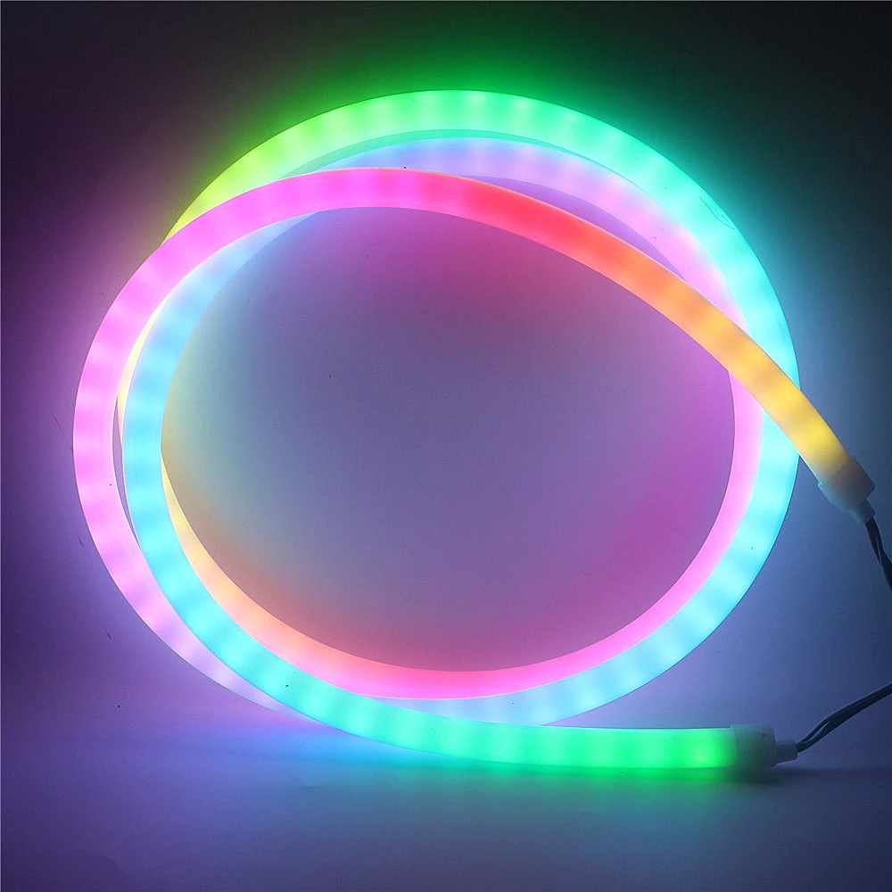 360 Круглый магический полный Цвет Пиксельная светодиодная неоновая трубка 5V 12V SMD