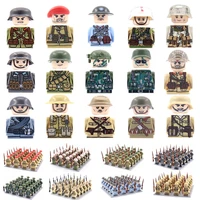 kids toys 24pcslot ww2 military figures building blocks soviet us uk china france soldiers bricks toys for kids birthday gifts