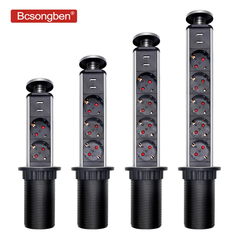 Розетка Bcsongben с Usb 1 светодиод + 2 USB порта для зарядки 2/3/4/5 евровилка электрическая