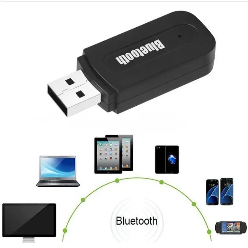 Беспроводной bluetooth адаптер 3 5 мм с usb портом на мобильный телефон автомобильный