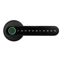 LOCKSTONE Smart Door Lock Fingerprint Entry Password Combination Door Handle Access For Home and Office Use