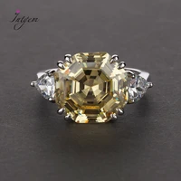 s925 sterling silver ring 1212mm mainstone 13 karat gemstone wedding anniversary diamond engagement ring jewelry gift for women