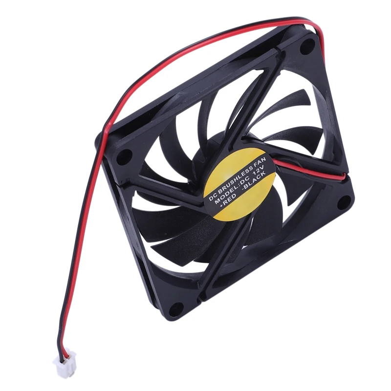 80mm 2 Pin Connector Cooling Fan for Computer Case CPU Cooler Radiator | Электроника