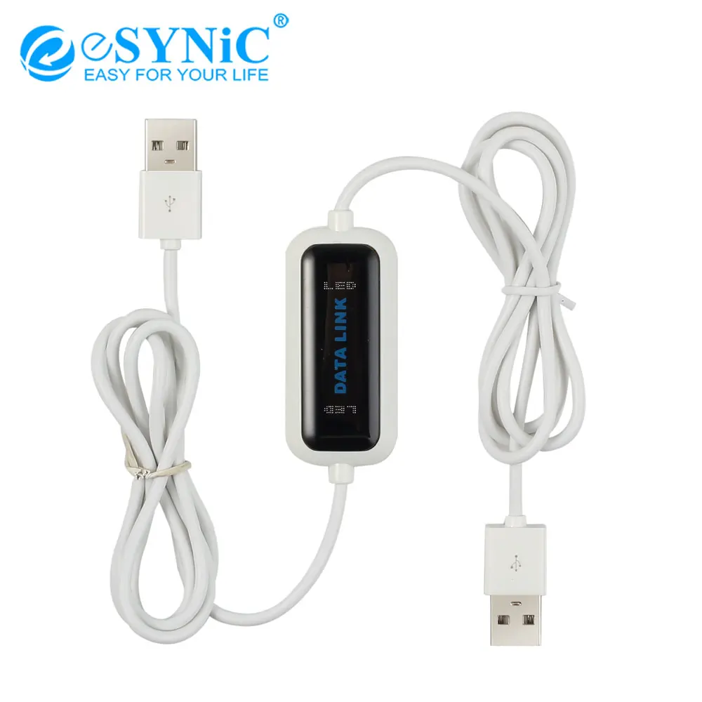 ESYNiC USB 2 0 ноутбук ПК к пк передача данных ссылка файл кабель онлайн Поддержка