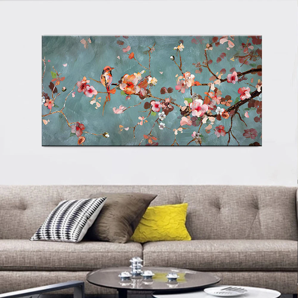 

Plum Blossom Canvas Paintings For Living Room Wall Classical Flowers Wall Art Pictures Large Size Posters And Prints Home Decor