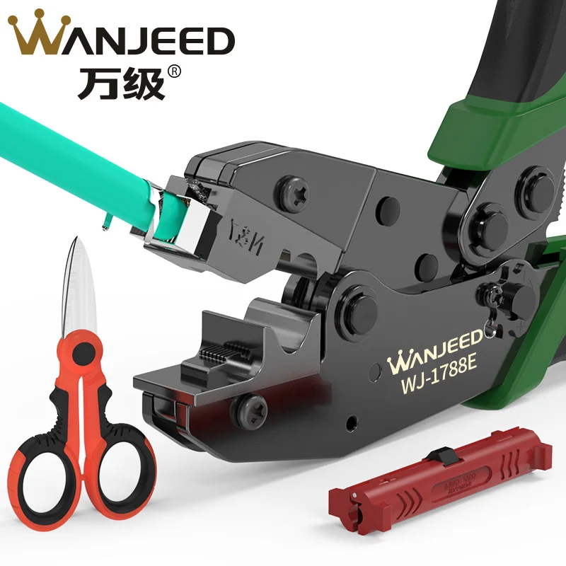 Обжимные клещи для сетевого кабеля RJ45, 8P8C, SFTP, CAT6A, CAT7, CAT8