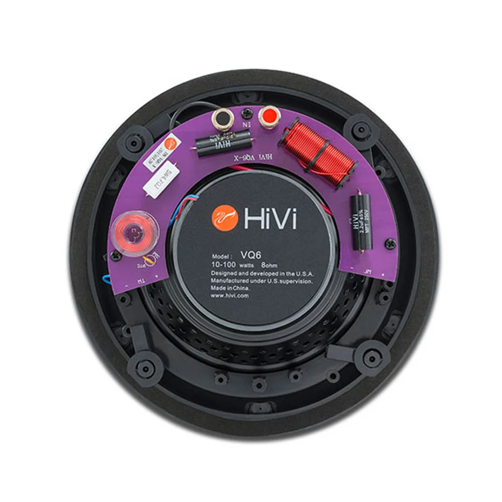 Hivi In Ceiling Speaker 8 Ohm 100W Frameless Speakers White Hi-Fi Sound Wall Loudspeakers For Home Audio System | Безопасность и