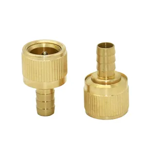 Соединитель для шланга с зазубринами 12 дюйма, латунный адаптер для шланга 12 мм, быстрое стандартное соединение для водяного ружья, 1 шт.