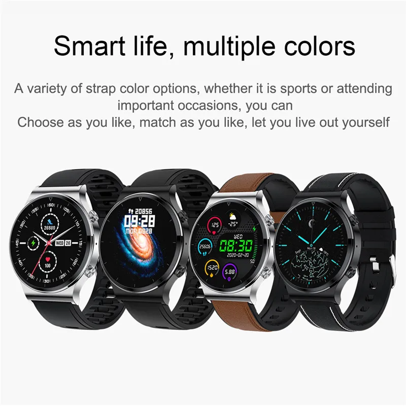 

S600 Smart Watch Men Support Bluetooth Call 1.3 Inch Big Colorful Screen Custom Face Smartwatch For Android IOS