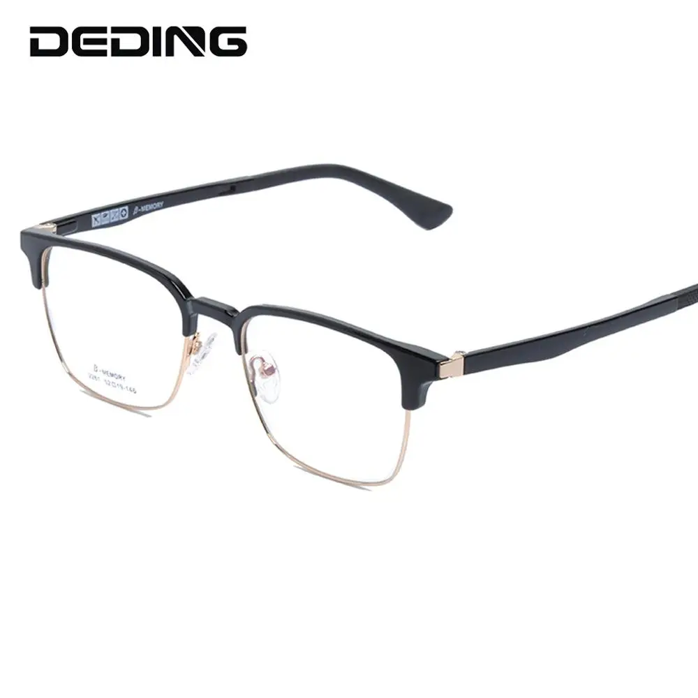 Ретро Оптические очки оправа для мужчин стиль прямоугольник TR90 металлические