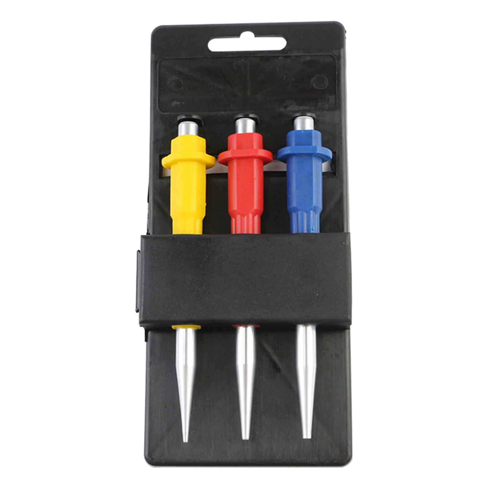 

3pcs Portable Drill Non Slip Alloy Steel Center Hole Woodworking Nail Punch Set DIY Home Cone Impact Location Positioning Mark