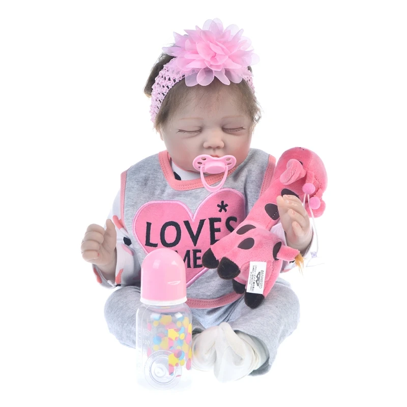 

Реалистичные мягкие силиконовые виниловые куклы для новорожденных, куклы для сна с закрытыми глазами для новорожденных
