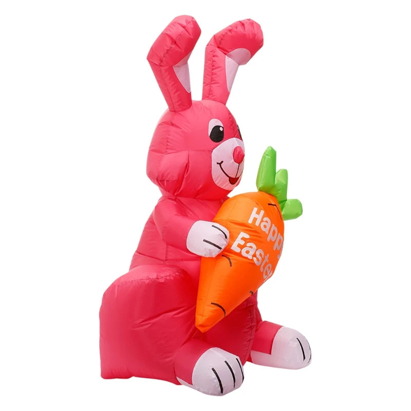 

1.2m Inflatable Easter Rabbit Doll Night Light Figure Yard Outdoor Garden Toy