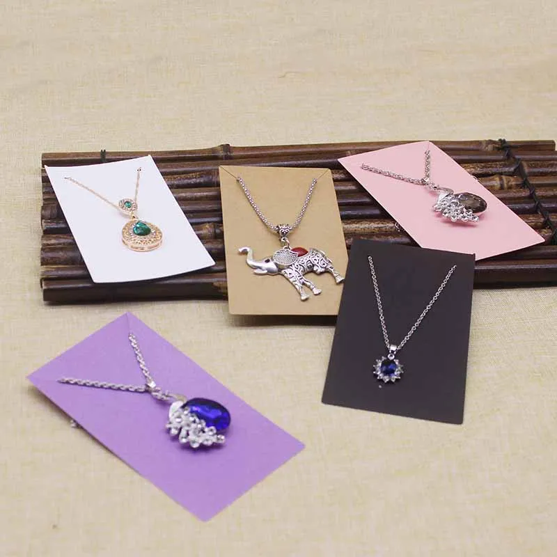 Новый DIY ожерелье кулон дисплей карта 5 цветов бумага картон Ювелирные изделия