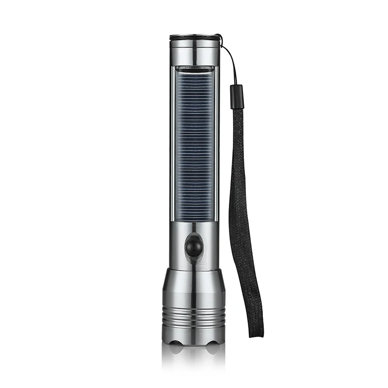 

Solar Powered Flashlight Handheld Flashlight Rechargeable LED Torchlight for Camping Hiking Climbing K9Store