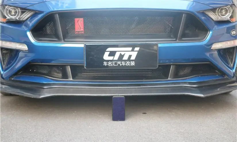Mustang GT углеродное волокно автомобильный передний бампер гоночные решетки решетка Вокруг Накладка для Ford Mustang