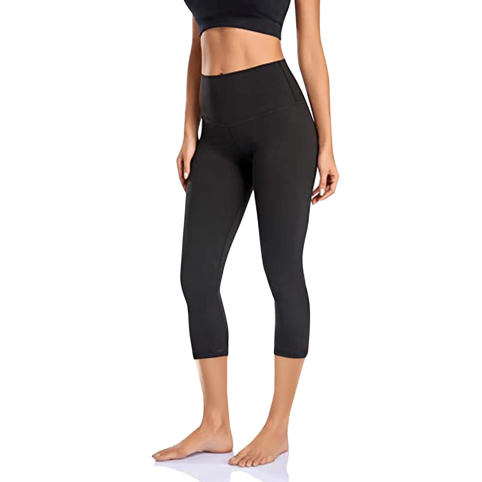 

3/4 Sport Pants Women Calf-length Pants Quick-dry Pant Sport Leggings Women Stretch Fitness Running Gym High Waist Leggins#0208