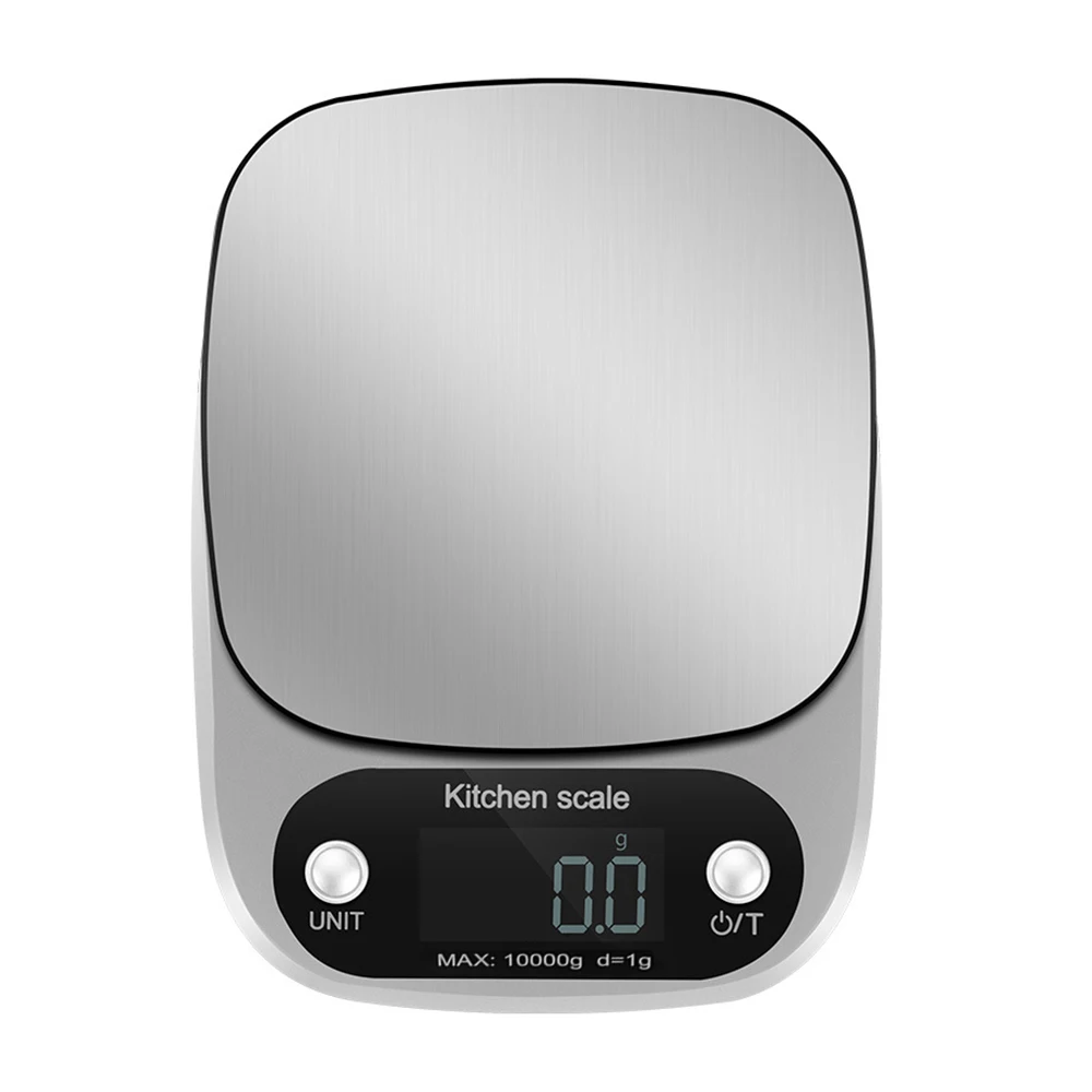 New 3kg/10kg/0.1g Portable Digital Kitchen Scale LCD Electronic Scales Food Stainless Steel Weighing Gadgets | Дом и сад
