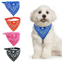 simple pet supplies adjustable pet dog cat neck scarf bandana with collar neckerchief pets accessories supplies triangle towel