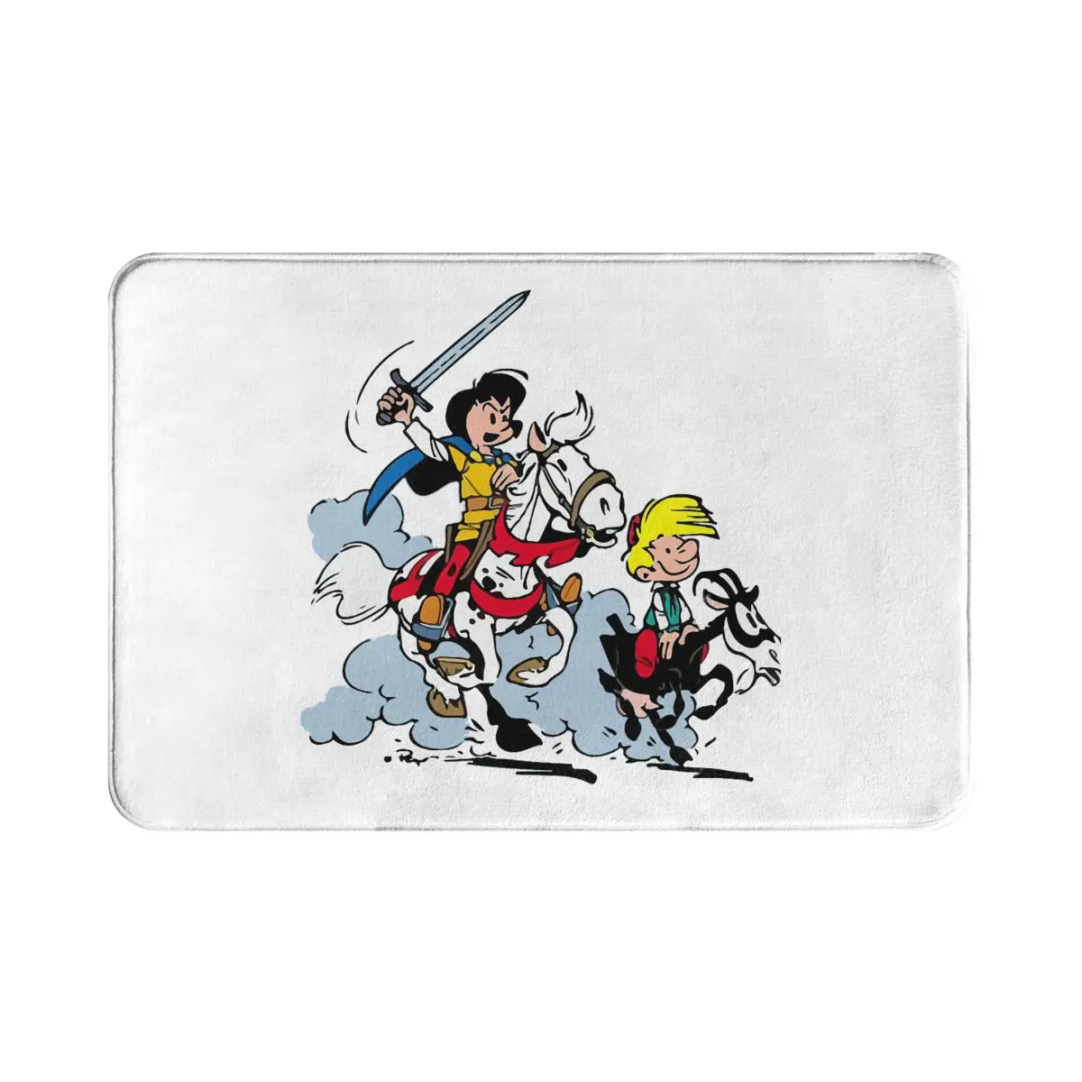 

Кухонный нескользящий ковер Gaston Lagaffe Comics, коврик для гостиной Johan And Peewit, домашний декор