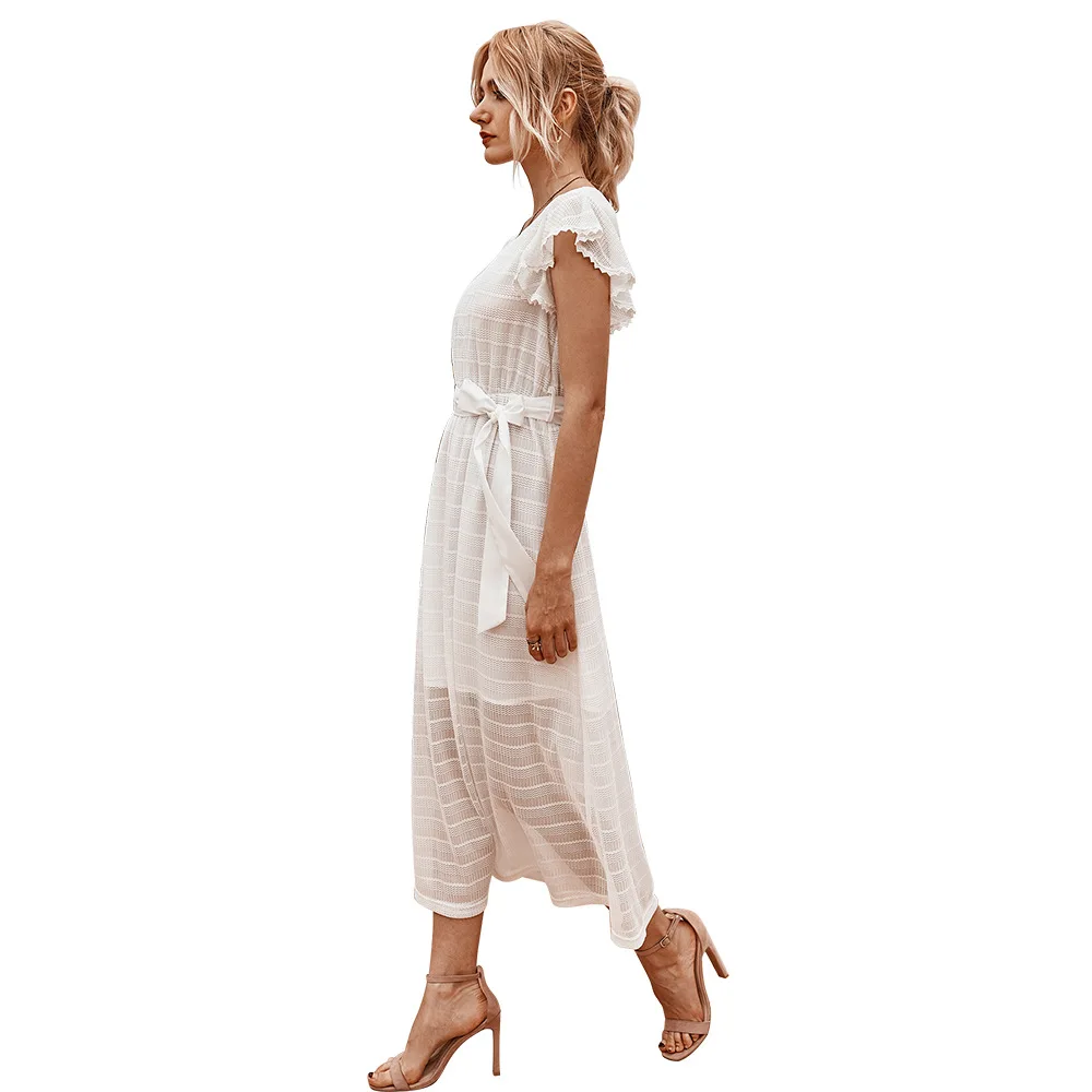 

2021 French retro dress summer ladies temperament elegant dress